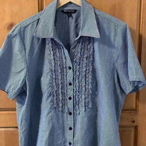 Conrad C navy  gingham 16